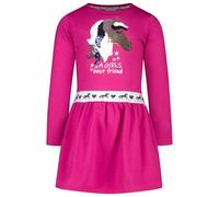 SALT AND PEPPER Girls Sweat Dress Sequin Horse Vestito da Gioco, Rosso Mirtillo, 122 Bambina