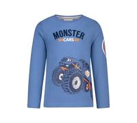 SALT AND PEPPER Langarmshirt mit Monster Truck Stick-Applikation für Jungen T-Shirt, Blu Jeans, 116 cm-122 cm Bambini e Ragazzi