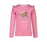 SALT AND PEPPER Langarmshirt mit Pferde Stickerei-Applikation für Mädchen T-Shirt, Rosa Cashmere, 104-110 Bambine e Ragazze