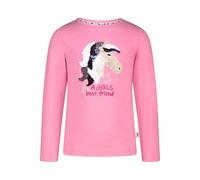 SALT AND PEPPER Langarmshirt mit Wendepailletten Pferd Mädchen T-Shirt, Rosa Cashmere, 140/146 cm Bambine e Ragazze