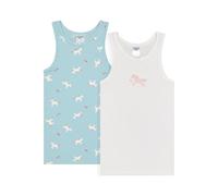SALT AND PEPPER Mädchen Singlet 2er Set mit Einhorn Motiv Intimo, Multicolore, 104-110 (Pacco da 2) Bambine e Ragazze