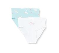 SALT AND PEPPER Mädchen Slip 2er Set mit Einhorn Motiv Mutande da Uomo, Multicolore, 116-122 (Pacco da 2) Bambine e Ragazze