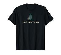 Salt in My Hair - Maglietta Minimalista con Grafica da Surf Maglietta