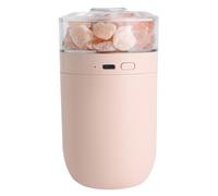 Salt Lamp Humidifier - Desk Personal Cool Mist Humidifier | 230ml ForJ Ellyfish Mist Flame Aromatherapy Air Humidifiers Car Home Bedroom, Removing Odors