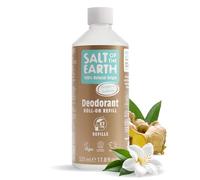 Salt of the Earth - Ricarica per deodorante roll-on naturale | Zenzero e gelsomino confezione da 525ml - 7 ricariche roll-on, protezione a lunga durata e formula vegana