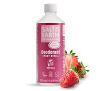 Salt of the Earth, Ricarica per Deodorante Spray Naturale, Fragola Dolce - Vegana, Protezione a Lunga Durata, Approvata da Leaping Bunny, Made in the UK - 500 ml