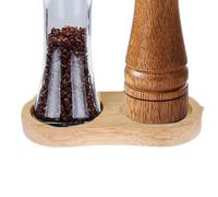 Salt Pepper Mill Tray - Double Grid Pepper Grinder Rest Peppers Grinding Tray | Heat-Resistant Storage Trays Kitchen Counter Trays for Grinders Seasoning Bottles | Jar Base