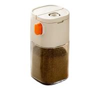 Salt Pepper Shaker - Double Nozzle Quantitative Seasoning Bottle | Dustproof Glass Dispenser with Nozzles Seasoning Jar Precise Measuring Container