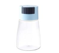 Salt Shaker Press Type Multifunctional Plastic Quantitative Dispenser Seasoning Bottle (Blue)