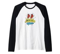 Salta sopra le pozzanghere per una giornata piena di sorrisi Maglia con Maniche Raglan
