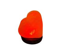 Saltbay Lampada di sale dell'Himalaya Cuore Mini USB, luce notturna rilassante, purificatore dell'aria, riduce lo stress e l'insonnia, per il relax e il benessere