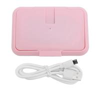 Salte salviette bagnate per bambini, riscaldatore di salviette USB, distributore di carta a grande capacità portatile costante, rapido e persino riscaldamento per casa e auto (Roseo)