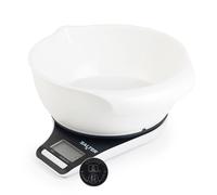 Salter 1089 BKWHDR, bilancia elettronica con caraffa di misurazione, recipiente lavabile in lavastoviglie da 1,25 l, facile da versare, aggiungere e pesare, 5kg, misure metriche/imperiali