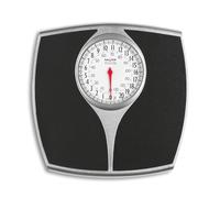 Salter 148 BKSVDR Speedo bilancia pesapersone meccanica, quadrante grande, facile lettura, spaziosa, capacità max 136 kg, no batterie, precisione, affidabilità, misure in kg o lb, nero/argento