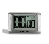 Salter 396 SVXR Contour Timer elettronico da cucina, timer programmabile digitale, timer professionale, Display di facile lettura, Indipendente o magnetico, Conto alla rovescia, Pulsante Start Stop