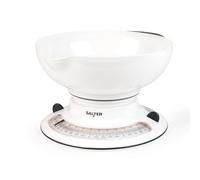 SALTER 800 WHBKDR bilancia da cucina digitale di precisione, compatta AquaWeigh, per la misurazione di liquidi in ml o fl.oz, funzione Add & Weigh, quadrante rotante, sistema metrico/imperiale, 4 KG,