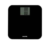 Salter 9049 BK3R - Bilancia pesapersone compatta digitale da bagno, Max 250 kg, display digitale di facile lettura, valori immediati, ampia piattaforma, misure accurate in kg, st e lb, nero