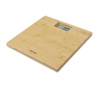 Salter 9086 WH3R - Bilancia elettronica in bambù per bagno, piattaforma impermeabile naturale, sottile, pesatura istantanea salendo sulla piattaforma, piedini inclusi, capacità max 150 kg