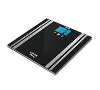 Salter 9159QVD BK3R - Bilancia intelligente Bluetooth premium, misura peso, grasso/acqua corporei, massa muscolare/ossea, BMI e BMR, 4 utenti, collegabile allo smartphone con MiBody App, nero
