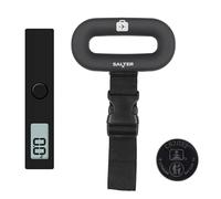 Salter 9500 BKDCTMEU16 Bilancia pesabagagli, bilance portatili digitali per viaggi, pesatrice valigia, borse, per voli/viaggi in aereo, 88 lb / 40 kg di capacità, design compatto piccolo, nero