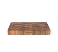Salter Acacia Butcher’s Block - Tagliere da 38 cm, Base Robusta, Legno Certificato FSC®, Scanellature Laterali per una Facile Presa, Resistente e Durevole per la Preparazione e il Servizio