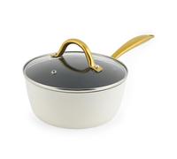 Salter Aerotech Pro Casseruola 18 cm - Rivestimento antiaderente 30 volte più resistente*, adatta al forno, coperchio in vetro, per induzione, sicura per utensili metallici, alluminio forgiato