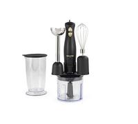Salter Alchemy - Set di frullatore a immersione 3 in 1, tritatutto per alimenti, frusta e asta per miscelare, 2 impostazioni di velocità, ciotola da 500 ml, bicchiere da 700 ml, lame in acciaio
