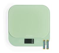 Salter British Bakes Bilancia Digitale da Cucina - Capacità Elevata di 10 kg, Misura i Liquidi, Impermeabile, Funzione Tare, Piattaforma in Vetro, Precisione di 1 g, Display Retroilluminato, Verde