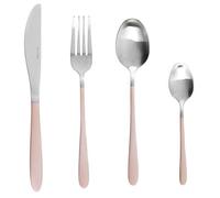 Salter® BW08024C 16-Piece Metallic Champagne Cutlery Set | Stainless Steel | Stylish, Modern Design | Satin Finish