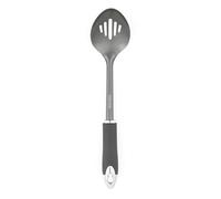 Salter BW11065EU7 Slotted, Multifunctional Non Stick Utensil, Serving and Stirring Spoon, Soft Touch Handles, Stainless Steel, Matte Grey, Plastic