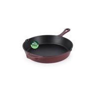 Salter Chester Padella in Ghisa - Universale da 26cm, Adatta al Forno fino a 240 °C, Grigliare, Friggere & Rosolare, Dalla Cucina al Foro alla Tavola, Adatta all'Induzione, Senza PFAS, Rossa