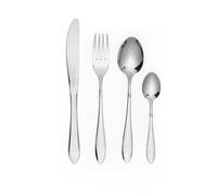 Salter COMBO-8754 Harrogate - Servizio di posate da 48 pezzi, per 12 persone, include coltelli, forchette, cucchiai e cucchiaini, posate in acciaio inox, stoviglie lavabili in lavastoviglie