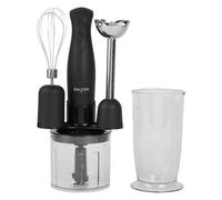 Salter EK2827BMBLK Kuro - Set frullatore 3 in 1 - Funzioni frusta, frullare e tritare, lame in acciaio inossidabile, macchina per zuppe con 2 velocità, robot da cucina senza BPA con ciotola da 500 ml