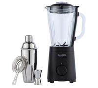 Salter EK5875 Mixologist Cocktail Blender Set - 1.5L BPA Free Brocca Blender, 2 Velocità & Pulse, Include Cocktail Shaker & Accessori, Ice Crushing Power, 4 Wing Stainless Steel Blade, 600W, EK1 Lock