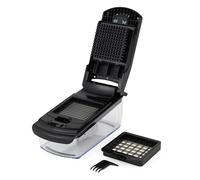 Salter Expert 2-In-1 Tritatutto - Trita e Taglia a Cubetti Cipolle, Verdure, 2 Lame Intercambiabili in Acciaio Inossidabile, Garanzia di 10 Anni, Base Antiscivolo, Facile da Pulire