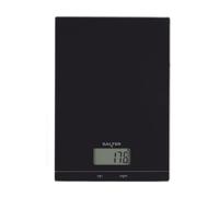 Salter Glass Bilancia da cucina elettronica - Bilancia da forno digitale, funzione di aggiunta e pesatura della tara, display LCD, misura i liquidi, capacità 5 kg, facile da pulire, cucina