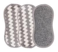 Salter LASAL73599WEU7 - Set di 3 tamponi per la pulizia su entrambi i lati, collezione Warm Harmony, particolarmente assorbenti, spugna per la pulizia riutilizzabile, ideale per strofinare e lucidare,