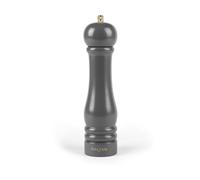 Salter Olea Macinasale 23 cm Carbone - Macinino singolo ricaricabile per sale/pepe, 100% gomma FSC®, meccanismo ceramico regolabile, macinatura da fine a grossolana, tappo extra incluso