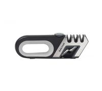 Salter Professional BW11674EU7 - Affilacoltelli 4 in 1, tungsteno regolabile, asta diamantata e ceramica, forbici e coltelli, antiscivolo, utensile da cucina essenziale, affila lame, nero
