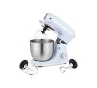 Salter Retro Blue Stand Mixer - Miscelatore elettrico da cucina per alimenti da 5 l, ciotola rimovibile in acciaio inossidabile, accessori inclusi, gancio per impasto, frusta a filo, frusta, 8