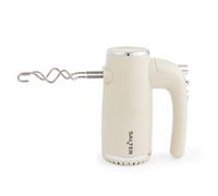 Salter Cream Retro Sbattitore a Mano - Frusta Elettrica, 5 Velocità + Turbo, Accessori XL Cromati per Sbattere e Impastare, Mixer da Forno, Funzione di Espulsione, 400W