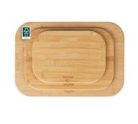 Salter Simply Prep Set di taglieri in bambù, 3 pezzi, 28/34/43 cm | Bambù FSC®-Certified, superficie oliata, bordi arrotondati, protegge piani lavoro da graffi e segni, per preparare e servire
