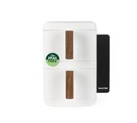 Salter Toronto Verticook Ultra Air Friggitrice - Cassetto doppio verticale da 9 l, cucina a 4 livelli, 2 cesti da 4,5 l, accessori lavabili in lavastoviglie, risparmio di spazio, 9 funzioni