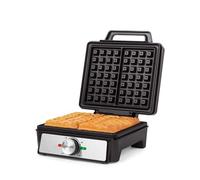Salter Waffle Maker Machine - UK PLUGGED Non-Stick Dual Waffle Iron Plates, Deep Fill Belgian & American Waffle Machine, Adjustable Temperature Control, Cool Touch Handle