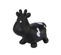 Hoppimals Space Hopper Mucca Gonfiabile per Bambini di età Pari o Superiore a 12 Mesi - Imballo con Confezione Regalo, Pompa Inclusa - Cavalcabile Bambino, Palla rimbalzante per Bambini - Nera