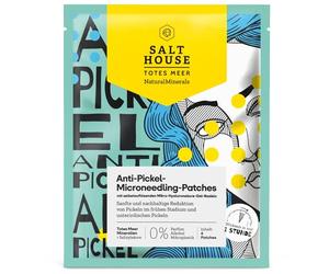 Salthouse Natural Minerals Patch anti-brufolo riduce i brufoli in anticipo, combatte i brufoli sotterranei, con aghi in gel di acido ialuronico, 6 toppe