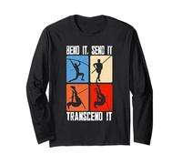 Salto con L'Asta del Saltatore Bend it Send it Transcend it Maglia a Manica