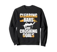 Salto con L'Asta del Saltatore Clearing Bars Crushing Goals Felpa