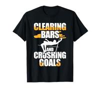 Salto con L'Asta del Saltatore Clearing Bars Crushing Goals Maglietta