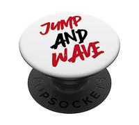 Salto E Onda Trini Soca Guerriero Trinidad Carnevale PopSockets PopGrip Adesivo